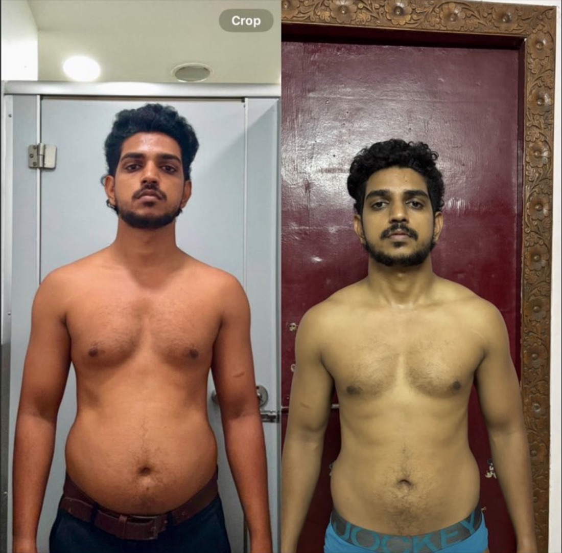 Leaned Out - Team DSF DSF client lean-out transformation - fat lost while keeping muscle, before and after